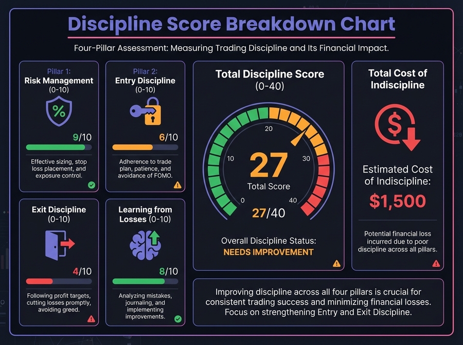 Discipline Score Breakdown Chart
