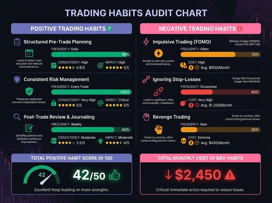 Trading Habits Audit Chart