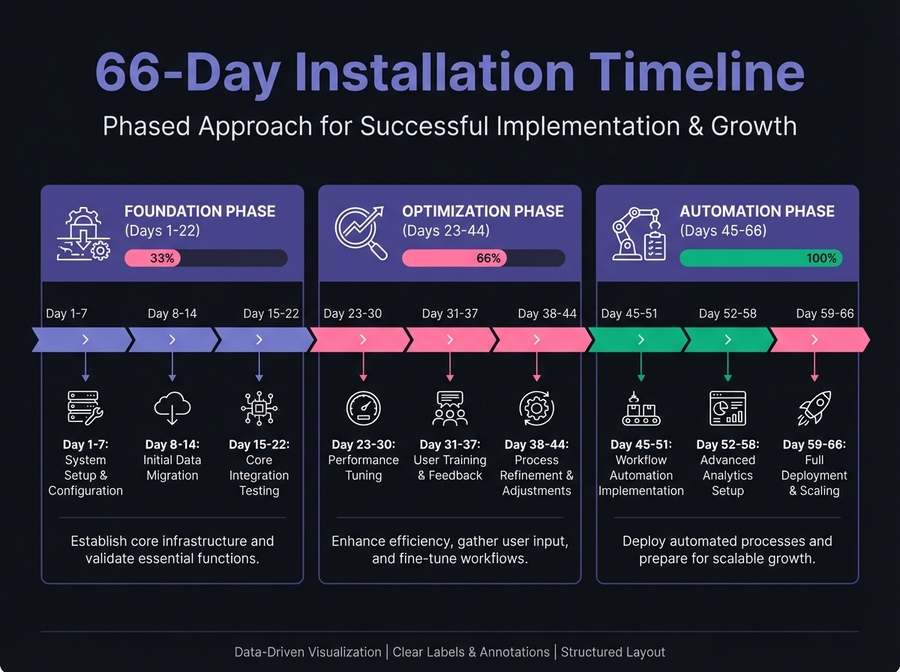 66-Day Installation Timeline