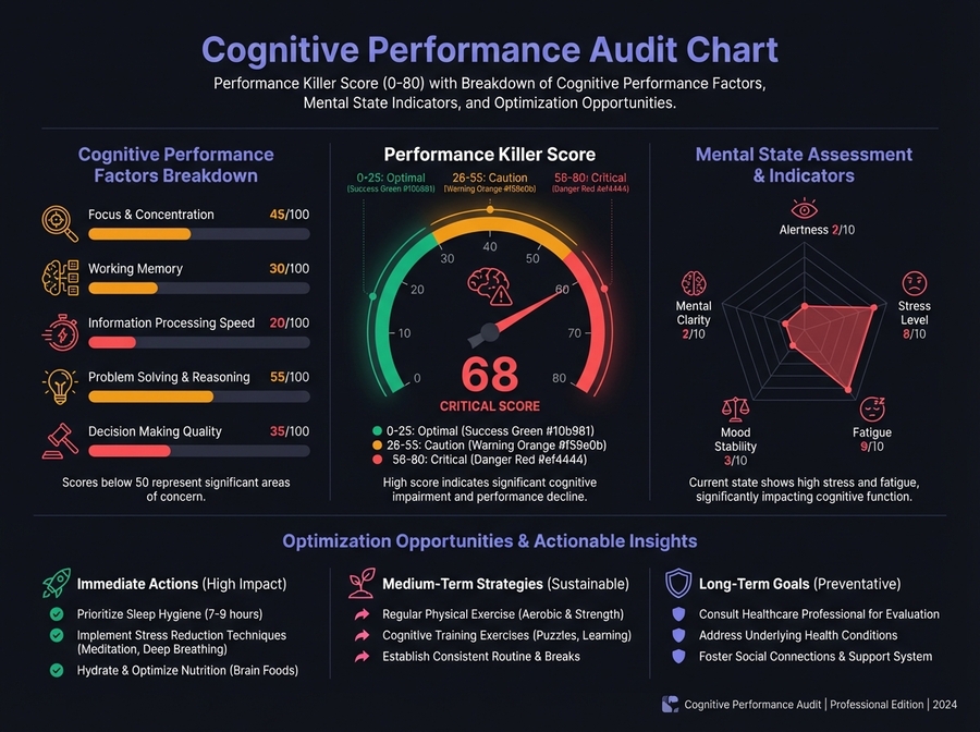 Cognitive Performance Audit Chart
