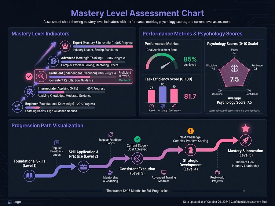 Mastery Level Assessment Chart